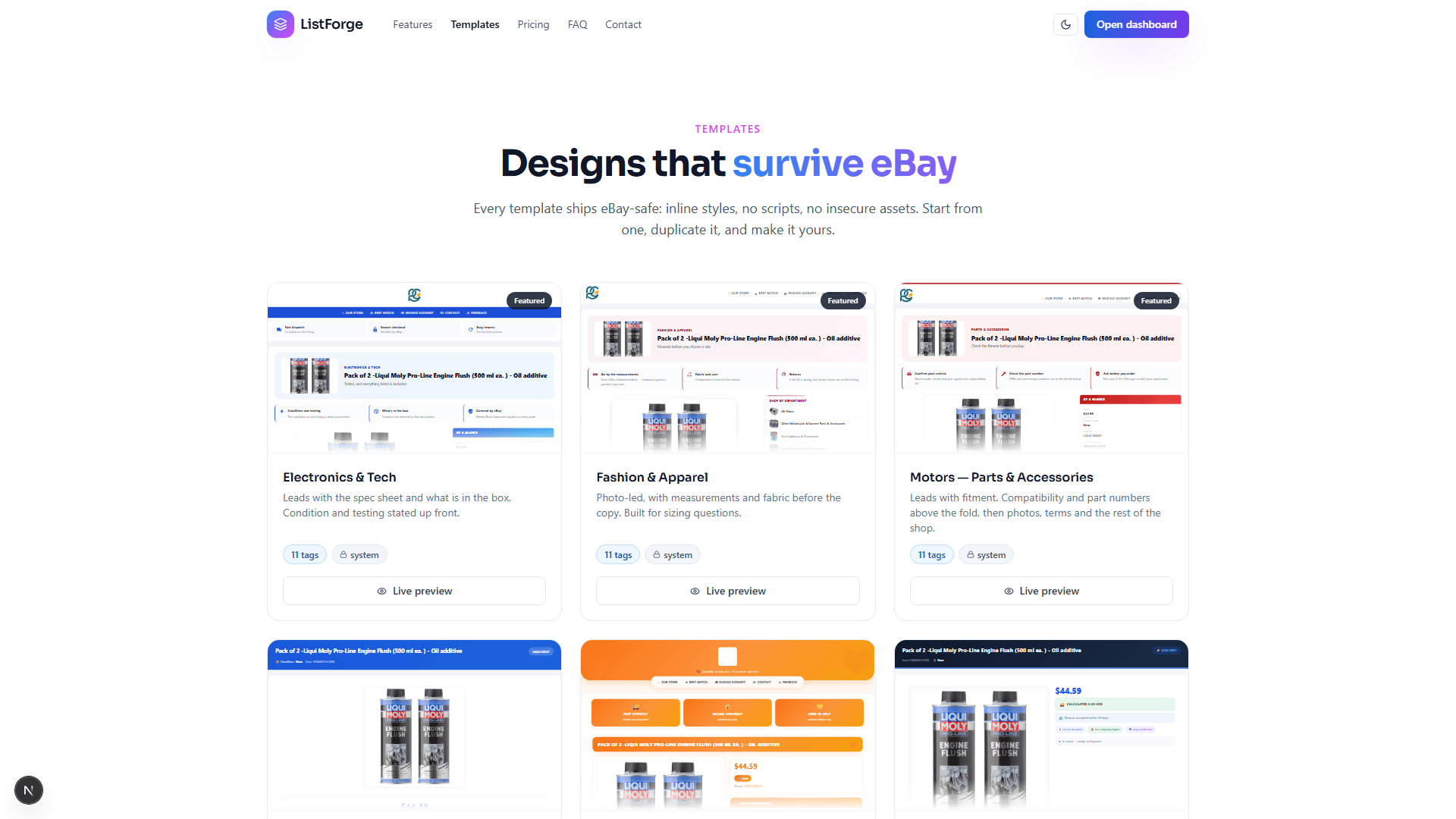 ListForge eBay Template Editor/Generator by CodeDarbar — screenshot 14