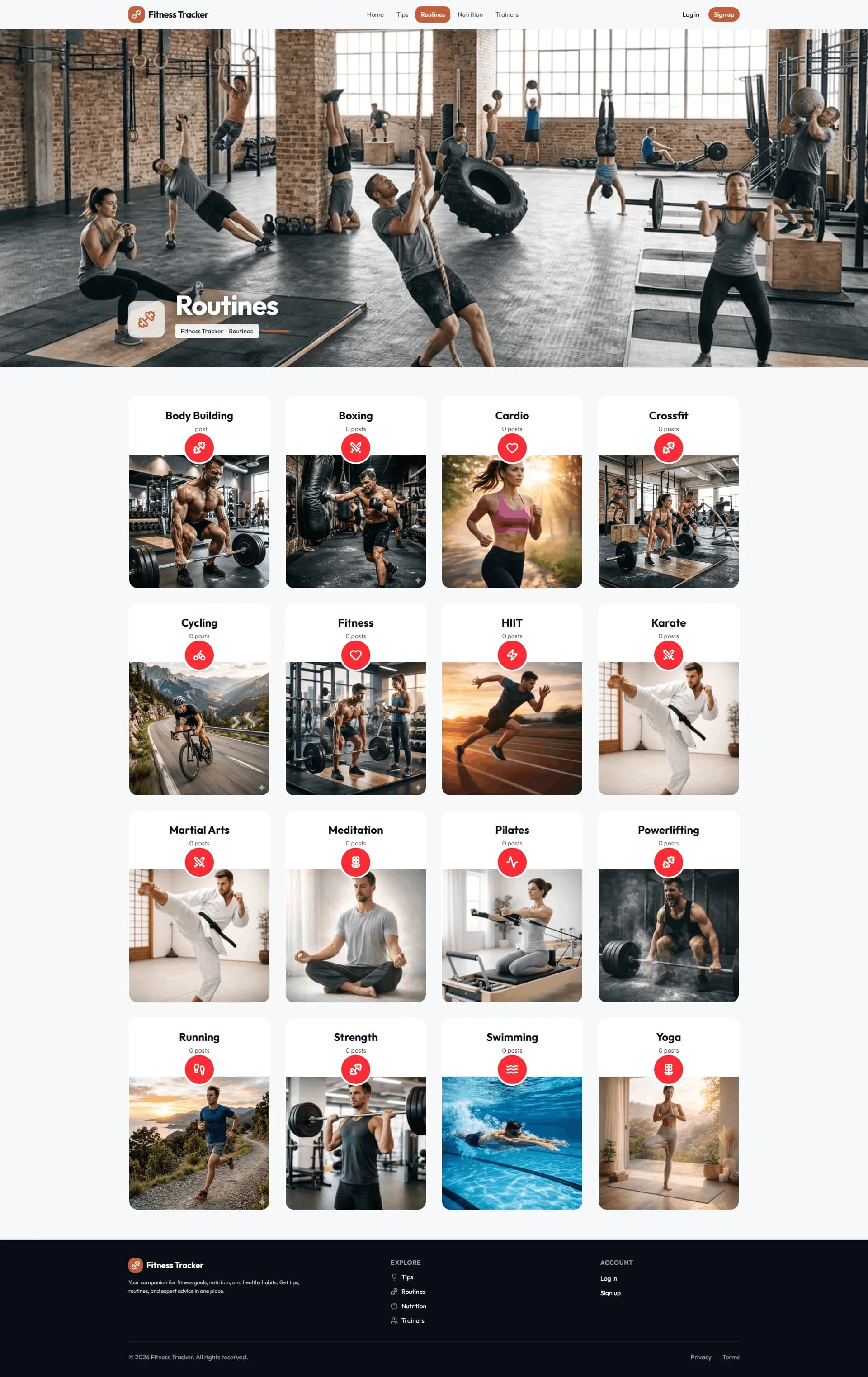Personal Fitness Tracker — screenshot by CodeDarbar