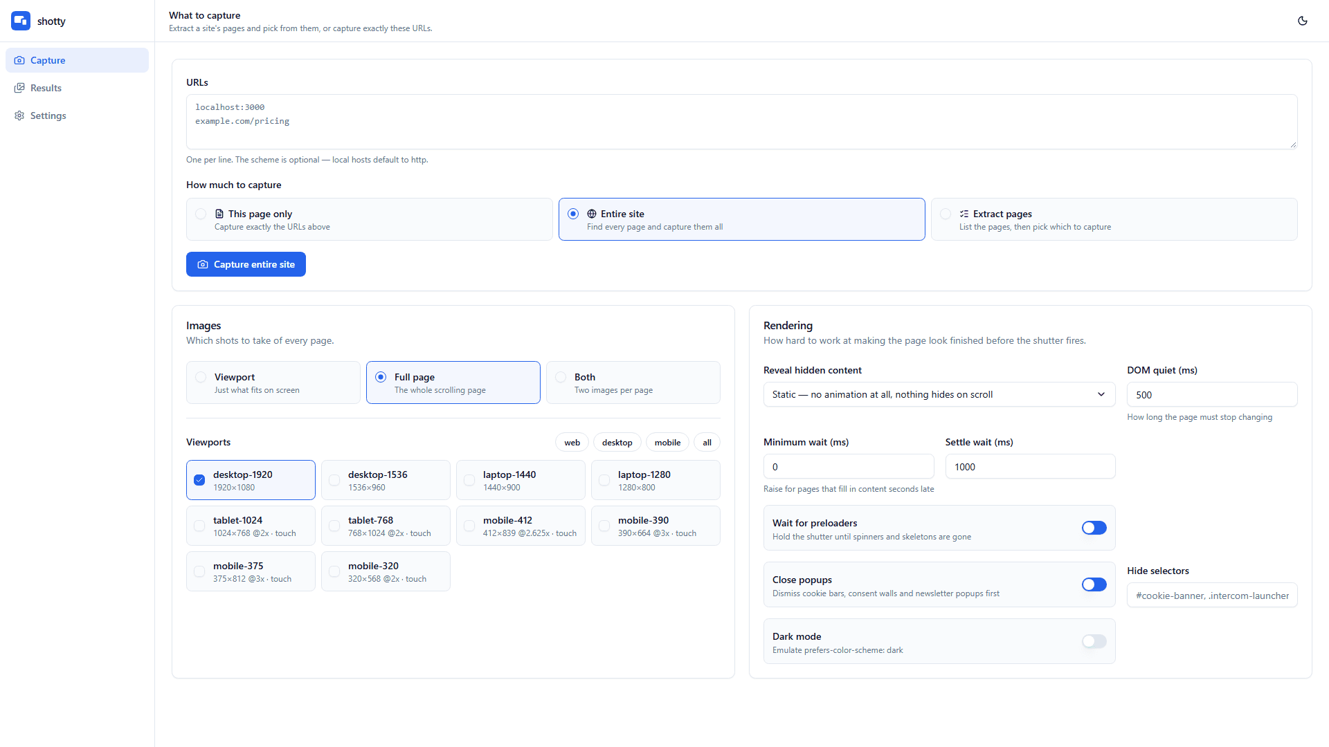Shotty Captures Full Page — screenshot by CodeDarbar