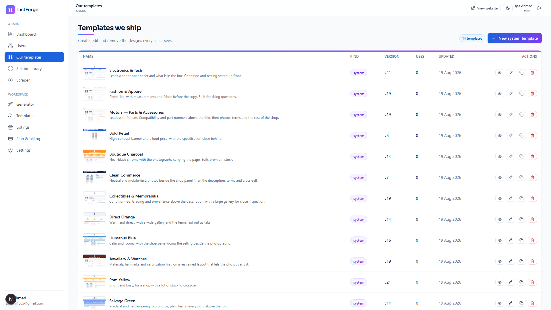 ListForge eBay Template Editor/Generator by CodeDarbar — screenshot 2