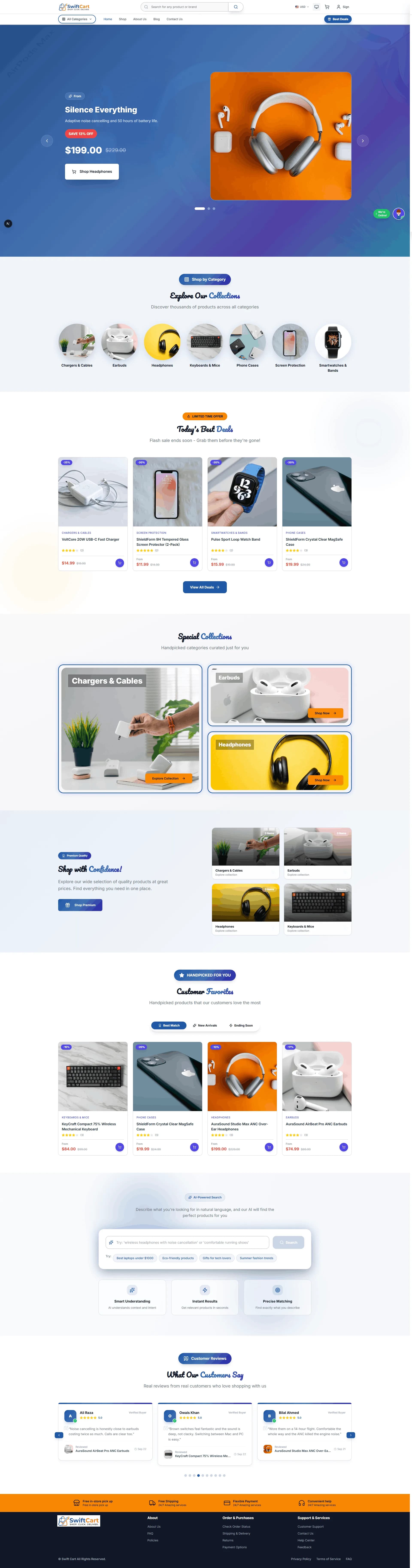 Full-Stack eCommerce Platform — screenshot by CodeDarbar