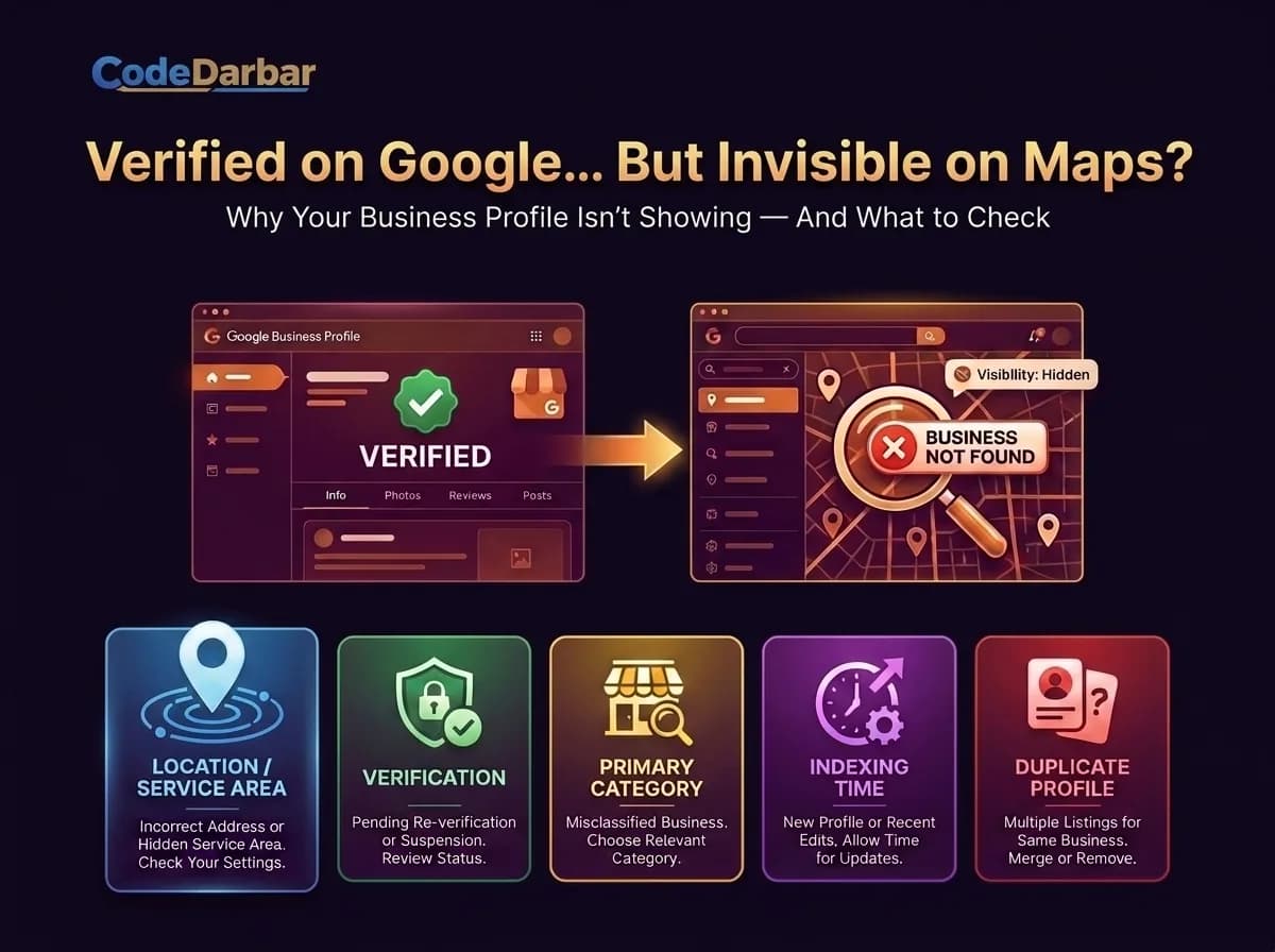 Your Business Is on Google but Not on Maps. Here Is Why — CodeDarbar
