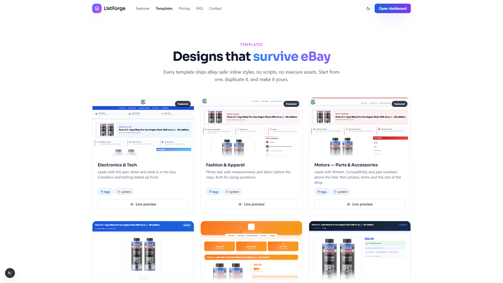 ListForge eBay Template Editor/Generator by Code Darbar — screenshot 14