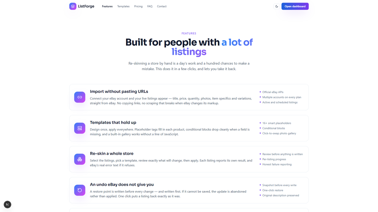 ListForge eBay Template Editor/Generator by Code Darbar — screenshot 16